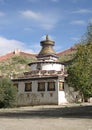 Typical tibet buddist stupa Royalty Free Stock Photo