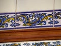 Typical traditional Spanish ceramic tiles