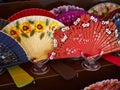 Typical traditional Spanish fans Spain Royalty Free Stock Photo