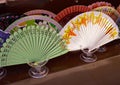 Typical traditional Spanish fans Spain Royalty Free Stock Photo