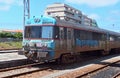 Typical train of the linha de oeste - Portugal