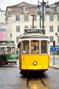 Typical Tram, Lisbon, Portugal.