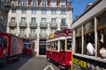 Typical trams of Lisbon