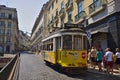 Typical trams of Lisbon