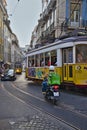 Typical trams of Lisbon