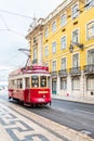 Typical Tramway in Lisbon Portugal Europe