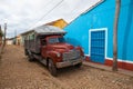 Typical truck bus camion in Trinidad,Cuba. Due to embargo Cuba