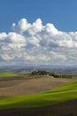 Typical Tuscan landscape near Siena, Tuscany, Italy Royalty Free Stock Photo