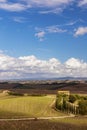 Typical Tuscan landscape in Val d'orcia, Italiy