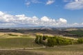 Typical Tuscan landscape in Val d'orcia, Italiy