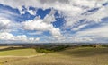 Typical Tuscan landscape in Val d'orcia, Italiy