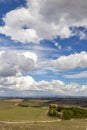 Typical Tuscan landscape in Val d'orcia, Italiy Royalty Free Stock Photo