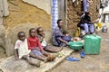 Typical Ugandan homely atmosphere in a slum