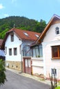 Urban landscape. Typical House in Schei cvartal in south of the city Brasov, Transylvania Royalty Free Stock Photo