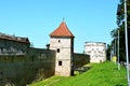 Typical urban landscape of the city Brasov. Medieval fortress