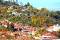 Typical urban landscape of the city Brasov, Transylvania, Romania. Cvartal Schei.