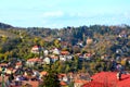 Typical urban landscape of the city Brasov, Transylvania, Romania. Cvartal Schei.