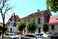 Typical urban landscape in the city Fagaras, Brasov county Royalty Free Stock Photo