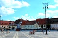 Typical urban landscape in Sibiu, European Capital of Culture for the year 2007 Royalty Free Stock Photo