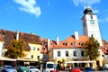 Typical urban landscape in Sibiu, European Capital of Culture for the year 2007 Royalty Free Stock Photo