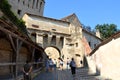 Typical urban landscape in Sighisoara, Transylvania Royalty Free Stock Photo