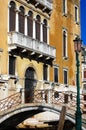 Typical venetian building. Venice, Italy Royalty Free Stock Photo