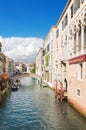Typical Venetian canal on a sunny day