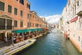 Typical Venetian canal on a sunny day