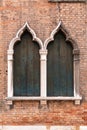 Typical venetian style window in Venice, Italy