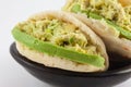 Typical Venezuelan arepa called reina pepiada Royalty Free Stock Photo