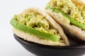 Typical Venezuelan arepa called reina pepiada Royalty Free Stock Photo