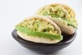 Typical Venezuelan arepa called reina pepiada Royalty Free Stock Photo