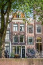 A typical very narrow house in old Amsterdam