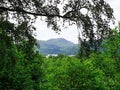 A typical view of the British Lake District National Park on a clear, sunny day