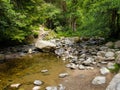 A typical view of the British Lake District National Park on a clear, sunny day