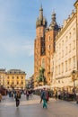 A typical view in the old Town in Krakow Royalty Free Stock Photo