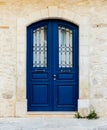 A typical view in the traditional village Omodos in Cyprus Royalty Free Stock Photo