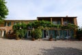 Typical Provencal villa and its courtyard, Provence, France Royalty Free Stock Photo