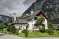 Typical vintage authentic houses in Hallstatt, Austria.