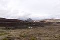 Typical volcanic landscape on the island of Iceland