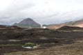 Typical volcanic landscape on the island of Iceland