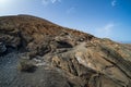 Typical volcanic landscape. Lanzarote