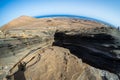 Typical volcanic landscape. Lanzarote