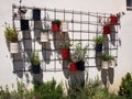 Typical wall planter pots Tuscany Italy style