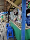 Typical warung in Indonesia foodstall stall