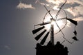 Typical water mills from Majorca Royalty Free Stock Photo