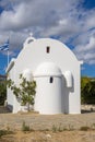 Greek orthodox chapel in the Cycladic style Royalty Free Stock Photo