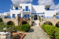 Typical whitewashed Greek villa Royalty Free Stock Photo