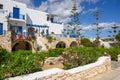 Typical whitewashed Greek villa Royalty Free Stock Photo