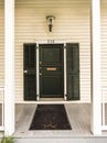 Typical wooden entrance at an old historic house in key west Royalty Free Stock Photo